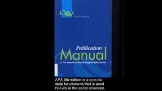 APA 6th Edition Citation Style [upl. by Salohcim]