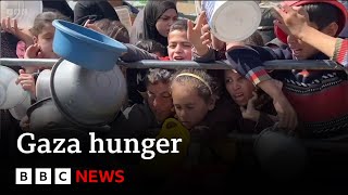 Children in Gaza face starvation as Israeli offensive continues  BBC News [upl. by Ruford]