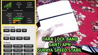 Cara Lock 4G LTE Band atau Frekuensi amp ganti APN modem Orbit star 2 HUAWEI B312 HUAWEI MANAGER [upl. by Noreht]