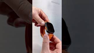 Apple Watch Ultra 2 Black Titanium with Orange Alpine loop  Amazing Combo shorts trending apple [upl. by Name]