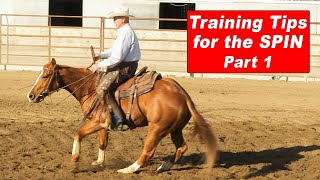 Training Tips for Spinning Your Horse part 1  Reining Horse  Reined Cow Horse Spin [upl. by Gudrin]