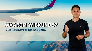 Waarom Wiskunde  De Tangens  Het Dalen Van Een Vliegtuig [upl. by Alexio938]