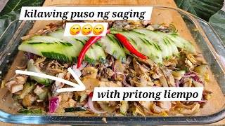 KILAWING PUSO NG SAGINGgawin ninyo to sa puso ng saging napaka sarap kilawingpusongsaging [upl. by Aurlie]