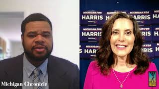 Gov Whitmer Reacts to Kamala Harris Choosing Tim Walz amp Discusses Michigan Senate Race [upl. by Lila797]