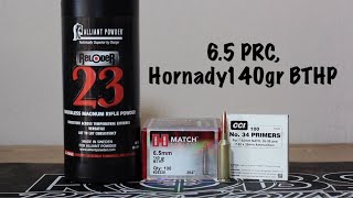 65 PRC 140gr BTHP Reloader 23 [upl. by Philana]