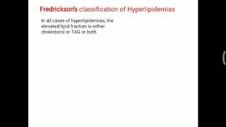 Fredricksons classification of hyperlipidemias [upl. by Leonor]