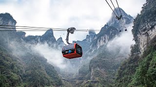 DoppelmayrGaraventa 26TGD quotTianmenshan Ropewayquot Zhangjiajie China 2019 [upl. by Jestude]