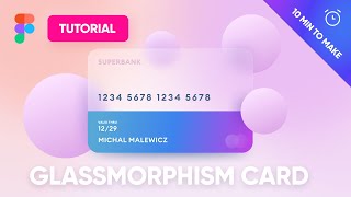 Glassmorphism UI  Free Figma Tutorial  100 000 designers took it [upl. by Esdnyl98]