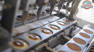 How to make Stroopwafels  Stroopwafel Production Process  Amsterdam Good Cookies [upl. by Sandeep591]