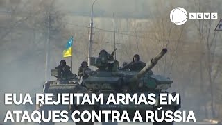 EUA rejeitam uso de armas em ataques contra a Rússia [upl. by Ardnal765]