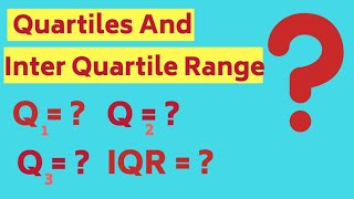 How to Calculate Interquartile Range   What are Quartiles and InterQuartile Range IQR [upl. by Trefor801]