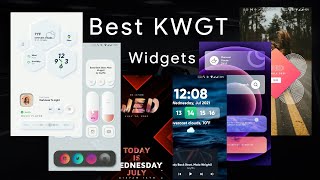 Top 10 Best KWGT Widget Packs 2021  Kustom Widget Pack  Home Screen Customization [upl. by Notxed]