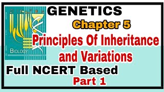 Ch5 Principles of Inheritance and Variation Full NCERT Explanation for Boards and NEET 2019 Part 1 [upl. by Backler]