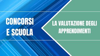 La valutazione degli apprendimenti [upl. by Ayr]