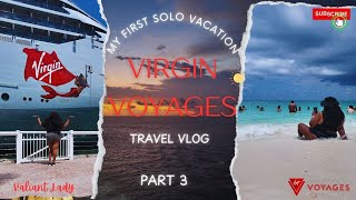 Virgin Cruises SHOCKED Me on My First Solo Adventure  Part 3 • Day 34 Key West amp Bimini Beach [upl. by Dorison]