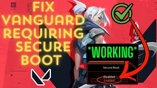 Fix Vanguard Requires Secure Boot to Play Valorant  Simple Solution [upl. by Nylzzaj838]