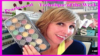 Pearlescent Water Color Quick Tips with Demo Donna [upl. by Ilam]