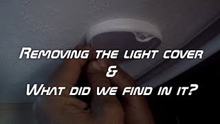 RV Pancake style Led Light Cover removal and what is in this light cover [upl. by Carmelia]