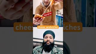 bhai ne bnaya cheese sandwich 🥪 khayo  kro ap b try shorts shortsyoutube recipe sandwich [upl. by Adnaval822]