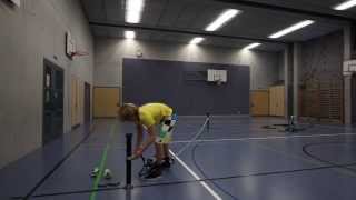 Slackline indoor setup gymzaal Slacktivity vierhoek [upl. by Colfin]