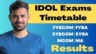 IDOL Examination Timetable 2023 for FYBCOM FYBA SYBCOM SYBA MCOM MA [upl. by Diane-Marie]