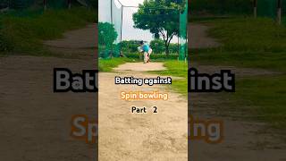 Batting against spin bowling  Part 2 🏏  battingpractice cricket hiteshcsvlog shorts [upl. by Seiden]