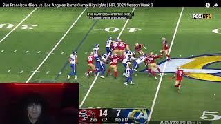 RAMS VS 49ERS REACTION [upl. by Giaimo]