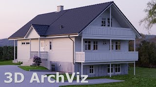 Free 3D modeling software  Architectural Visualization in Blender  2018 [upl. by Ekard]