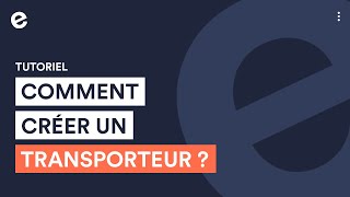 Comment ajouter un transporteur   Tutoriels emonsite [upl. by Yahc984]