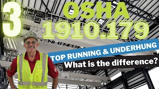 OSHA 1910179  3  What is the difference between toprunning amp underhung cranes [upl. by Acino49]