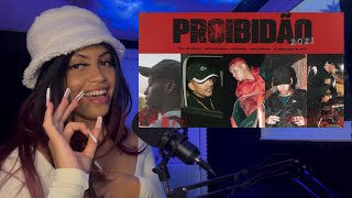 GRINGA REACT PROIBIDÃO 2021  BORGES BIELZIN MC RODSON E FLACKO eua react 🇺🇸 [upl. by Anema]