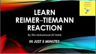 Reimer Tiemann Reaction Mechanism [upl. by Windzer662]