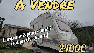 A vendre  Une caravane Sterckeman impeccable à petit prix [upl. by Annek]