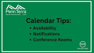 Calendar Tips Availability Conference Room Scheduling Notifications [upl. by Bili892]