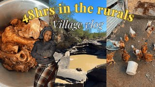 48hrs IN THE RURALS  village vlog  making umqombothi amp more [upl. by Verda]