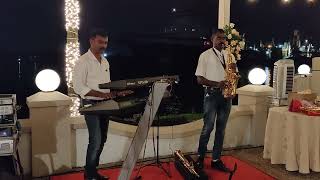 Dingiri Dingale Malayalam Song Live Saxophone Keyboard Instrumental Fusion band Kochi [upl. by Ashley]