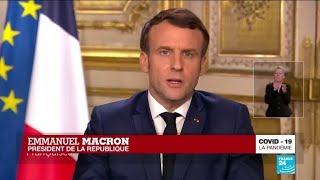 REPLAY  Coronavirus  Allocution dEmmanuel Macron à propos du Covid19 en France [upl. by Leahpar944]