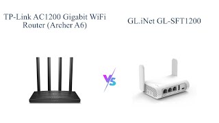 TPLink AC1200 Archer A6 vs GLiNet GLSFT1200 Opal 😱 [upl. by Adihahs786]