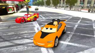 Disney cars Tow Mater and Stark by onegamesplus Toy story Buzz Lightyear and Mickey Mouse [upl. by Hsirehc]