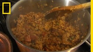 John Besh New Orleans Best Jambalaya  National Geographic [upl. by Politi]