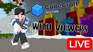 Cubecraft Live with Viewers  ITS 2024 parties and mega games  Join Now [upl. by Atsillac]