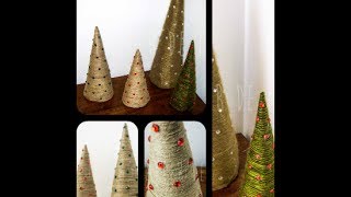 DIY Árbol de Navidad con cuerda o lana [upl. by Sletten500]