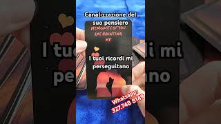 💖CANALIZZAZIONE DEL SUO PENSIERO💖 Lettura carte tarocchi amore interattivi online oggi rituali [upl. by Odille499]