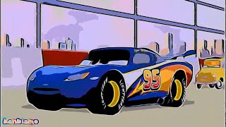 Lightyear Lightning McQueen 2D Cartoon Cars 2 Gameplay [upl. by Atalante]