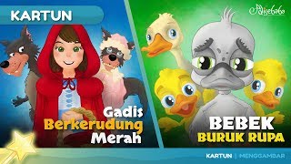 GADIS BERKERUDUNG MERAH  BEBEK BURUK RUPA cerita anak anak animasi kartun [upl. by Lars]