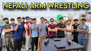 NEPALI ARM WRESTLING  PRACTICE PULL  KATHAMANDU NEPAL  ARMWRESTLING NEPALIARMWRESTLING [upl. by Kate]