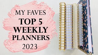 MY TOP 5 WEEKLY Planners 2023 [upl. by Ainorev645]