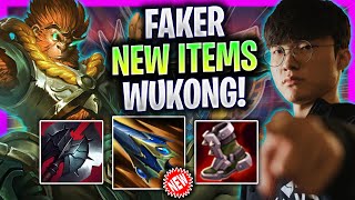 FAKER PLAYS WUKONG JUNGLE WITH THE NEW ITEMS  T1 Faker Plays Wukong Jungle vs Jax  Season 2024 [upl. by Ignazio]