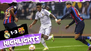 Real Madrid 13 FC Barcelona  HIGHLIGHTS  Spanish Super Cup [upl. by Nosreip943]