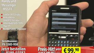 Medion Handy und Messenger quotM5511quot QWERTZTastatur uvm VERTRAGSFREI [upl. by Opportina]